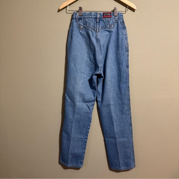 Vintage Rocky Mountain Jeans Womens 27 Blue High Rise Western  Rodeo Tapered - Picture 5 of 11
